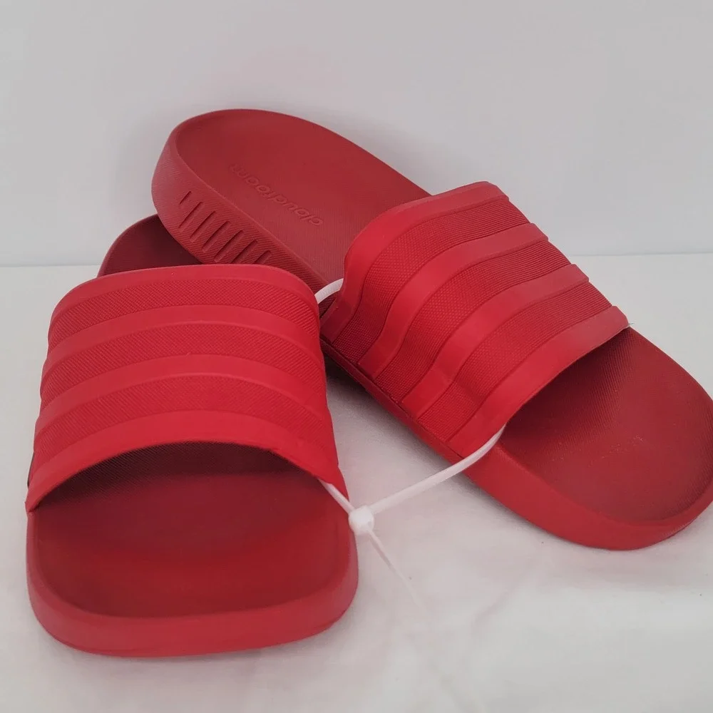 Adidas Racer TR Slide Red Cloudfoam Athletic Sandals Mens 10 Womens 11
